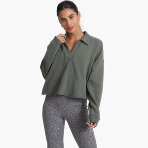 EUC - Vuori Sedona Cropped Polo Sweatshirt - Medium
